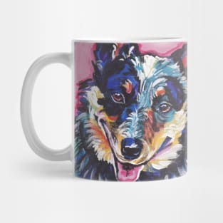 Australian Cattle Dog Bright colorful pop dog art Mug